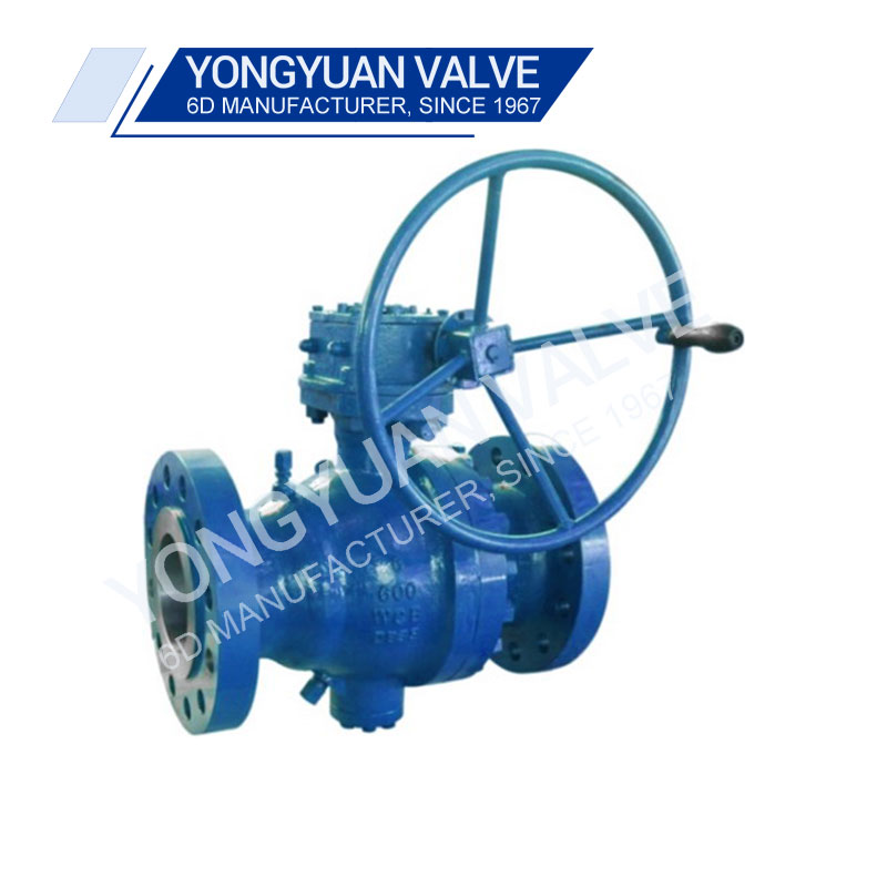 Cast Steel Trunnion dipasang Ball Valve